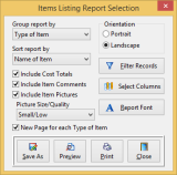 Home Inventory Software - Reports